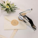 Personalized Book Grows Flowers Library Embossing Stamp Hand Held Embosser with Name and Title Birthday Book Club Gift for Bookworms Readers