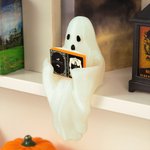 Fantasma de lectura personalizado impreso en 3D que brilla en la oscuridad decoración de mesa regalo de Halloween para amantes de los libros