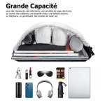 Sac à Dos à Cordon Personnalisé avec Nom et Numéro d'Équipe Motif Balle de Sport en Flammes Cadeau d'Anniversaire pour Passionnés du Sport