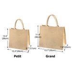 Sac en Toile de Jute Réutilisable Personnalisé avec Nom Motif Cheval Floral Cadeau d'Anniversaire Noël pour Femmes Filles