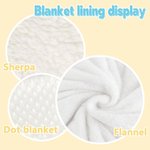 Personalized Floral Rainbow Fantasy Unicorn Pink Bow Soft Throw Blanket with Name Nursery Decor Baby Shower Birthday Gift for Newborns Girls