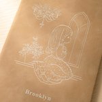 Personalizado grabado de cuero de imitación Nacimiento Flor Kid Christian Notebook con Nombre Bautismo Cumpleaños Regalo para Niñas Niños