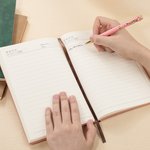 Personalizado grabado de cuero de imitación Nacimiento Flor Kid Christian Notebook con Nombre Bautismo Cumpleaños Regalo para Niñas Niños