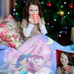 Personalised Fantasy Mermaid 4 Photos Collage Soft Throw Blanket with Name Nursery Decor Birthday Baby Shower Gift for Kids