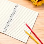 Cahier à Spirales A5 Personnalisé avec Nom Initiale en Fleur et Papillon 120 Pages Cadeau Anniversaire pour Fille Élève Camarade