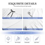 Personalized I Love My Boyfriend Girlfriend Photo Portrait Long Pajama Pants with Drawstring Valentine's Day Anniversary Gift for Couple