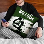 Personalised Multicolour Boxing Gloves Soft Pillow Cover with Name Home Decor Birthday Gift for Boxing Enthusiast