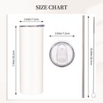 Personalizzato Jesus Take The Wheel 20 oz Food-grade Stainless Steel Skinny Tumbler con Spray Design Regalo ispirazionale per la famiglia amico cristi