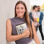 Personalised Retro Date Due Card Book Cover with Front Pocket and Name Birthday Back to School Gift for Book Lovers Librarian