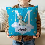 Gepersonaliseerd Fantasie Ster Wolk Schattig Bos Dieren Kussenhoes met Initiaal en Naam Home Decor Verjaardag Baby Shower Cadeau voor Kinderen