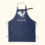 Personalized Hairdressing Paw Print Dog Cat Grooming Salon Waterproof Apron with Pockets and Adjustable Strap Birthday Gift for Pet Owners Groomers