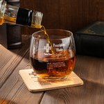 Vasos de Whisky Bourbon Personalizados con Nombre Grabado a Láser Regalo de Cumpleaños Día del Padre para Abuelo Papá Amantes del Whisky