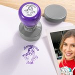 Personalized Face Portrait Gesture Self-Inking Teacher Stamp with Text Stationery Back To School Thank You Gift for Teacher