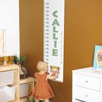 Personalized Cartoon Character Hanging Growth Chart with Name and Text Bedroom Decor Birthday Gift for Kids
