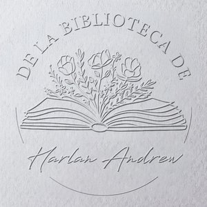 Embosador personalizado con nombre y texto regalo para lectores amantes de los libros bibliotecarios club de lectura
