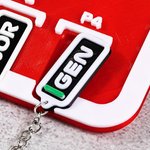 Llavero de pared personalizado en 3D con 4 llaveros Regalo de cumpleaños Aniversario para corredor