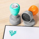 Personalized Face Portrait Gesture Self-Inking Teacher Stamp with Text Stationery Back To School Thank You Gift for Teacher