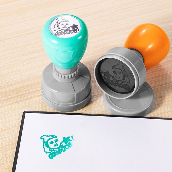 Personalized Face Portrait Gesture Self-Inking Teacher Stamp with Text Stationery Back To School Thank You Gift for Teacher