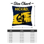 Personalised Multicolour Boxing Gloves Soft Pillow Cover with Name Home Decor Birthday Gift for Boxing Enthusiast