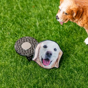 Personalized Photo Golf Ball Marker with Magnetic Hat Clip with Name Birthday Father's Day Gift for Golf Lover