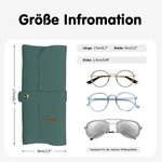 Personalisiertes Mehrfarbiges PU-Leder Brillenetui mit Namen Aufbewahrungstasche Geburtstag Hochzeit Geschenk für Brillenträger Freunde Familie