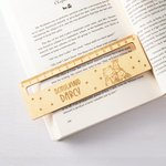 Henkilökohtainen kaiverrettu Animal Digger Rainbow puinen viivoitin lukemisen apuvälineet nimi syntymäpäivä takaisin kouluun lahja lapsille opiskelijo