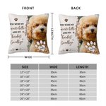 Personalised Flower Heart Pet Photo Soft Throw Pillow Cover with Name Home Decor Memorial Sympathy Gift for Pet Lover