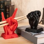 Gepersonaliseerde 3D gedrukte Rock Hand Faust Gebaar Drumstok Display Houder met Naam Muziek Drum Accessoire Verjaardagscadeau voor Drummer