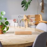 Gepersonaliseerde 1-20 Geboortebloemen Acrylplaquette met Naam en Basis Kamerdecoratie Moederdag Verjaardagscadeau voor Oma Mama