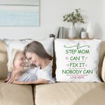 Personalized Photo and Text Soft Throw Pillow Cover Home Decor Valentine's Day Mother's Day Graduation Gift for Couple Mom