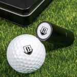 Personalisierter Monogramm Golfball Stempel mit Namen Initiale Metall-Aufbewahrungsbox Geburtstag Vatertag Geschenk für Golfspieler Golfliebhaber