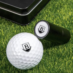 Make It Your Hole in One - Monogrammed Initial Name - Personalized Golf Ball Stamp