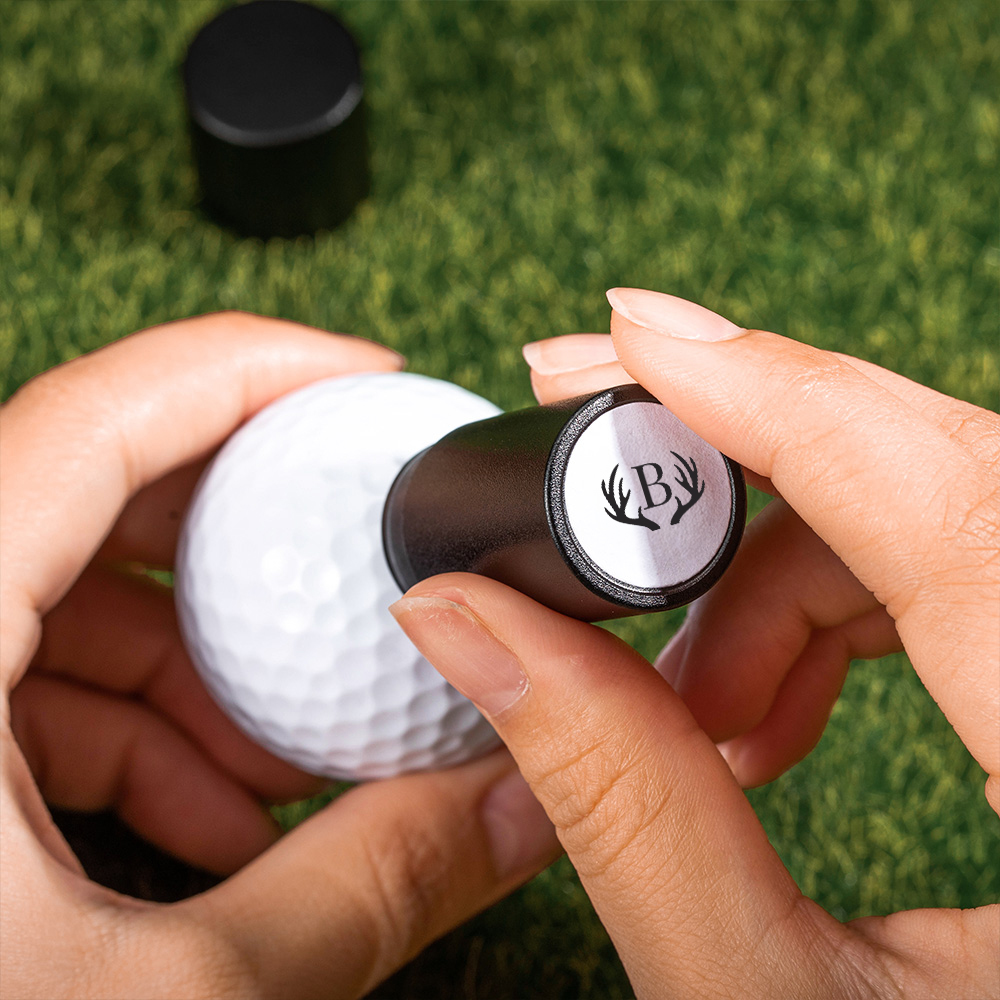 SWVL Golfball Stempel XL - Inkognito Design Wasserfeste Tinte