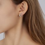 Personalized Minimalist Floral Butterfly Birthstones Stud Earrings Birthday Valentine's Day Gift for Women