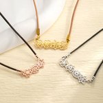 Collier personnalisé 1-8 fleurs de naissance Bijoux de famille Cadeau de fête des mères Cadeau d'anniversaire pour femmes
