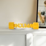 Brighten Your Space Lift Your Spirit - Personalized 3D Printing Name Dumbbell Desk Decor