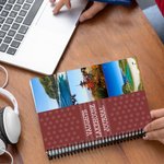 Personalised 3 Photos A5 Spiral Notebook with Text 60 Sheets Mother's Day Father's Day Anniversary Gift for Family Couple