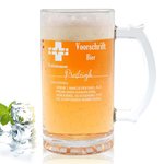 Gepersonaliseerd Gegraveerde Naam Voorschrift 490ml Glas Whisky Bier Mokken met Handvat Leisteen Onderzetters Verjaardagscadeau voor Vader Grootvader