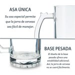Vaso de cerveza personalizado con inscripción divertida y nombre grabado 473 ml vidrio con asa  y posavasos de pizarra regalo para papá