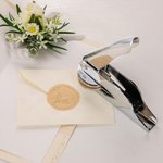 Personalised Moon and Stars Flower Pet Hand Held Book Embosser Stamp Set with Name and Quote Birthday Gift for Cat Dog Lover Book Lover