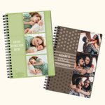 Personalised 3 Photos A5 Spiral Notebook with Text 60 Sheets Mother's Day Father's Day Anniversary Gift for Family Couple