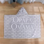 Personalisierte Mehrfarbige Weiche Kapuzendecke mit Namenswolke Geburtstag Weihnachten Geschenk für Oma Mutter Familie