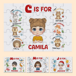 Personalizzato Fantasia Unicorno Dinosauro Veicolo Cartoon Puzzle in legno con nome Bambino Giocattolo educativo Compleanno Regalo di Affermazione per Ragazzi Ragazze