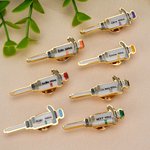 Henkilökohtainen monivärinen mikropipetti muotoinen laboratorio Pin teksti laboratorio valmistumisen kausi lahja kemistit lääkärit