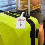 Personalised Cartoon Sports Girl PU Leather Luggage Tag with Name Travel Accessory Birthday Gift for Sports Lovers