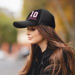 Personalised Multicolour Embroidered Name Number Mesh Baseball Cap with Adjustable Strap Birthday Team Gift for Sports Mom Lovers