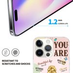 Henkilökohtainen Self Care Olet Raamatun jae Affirmation sarjakuva Slim Phone Case iPhone nimellä Syntymäpäivä Inspiroiva lahja naisille tytöille