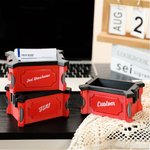 Personalized Cool Stash Box Style 3D Print Business Card Holder with Text Office Dest Accessory Business Christmas Gift for Men