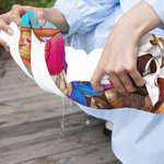 Toalla de playa de microfibra de secado rápido con el nombre de la sirena de dibujos animados Personalizada Esenciales de Viaje de Verano Regalo de Cumpleaños para Mujeres Niñas