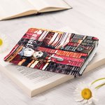 Gepersonaliseerde draagbare bibliotheek Retro cartoon karakter ontwerp knop boek hoes gewatteerde beschermer met naam terug naar school lezen cadeau v